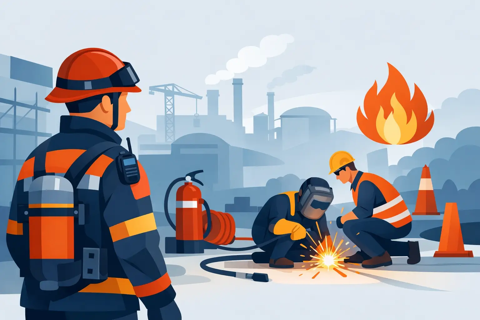 Brandtoezicht tijdens werkzaamheden uitgelegd