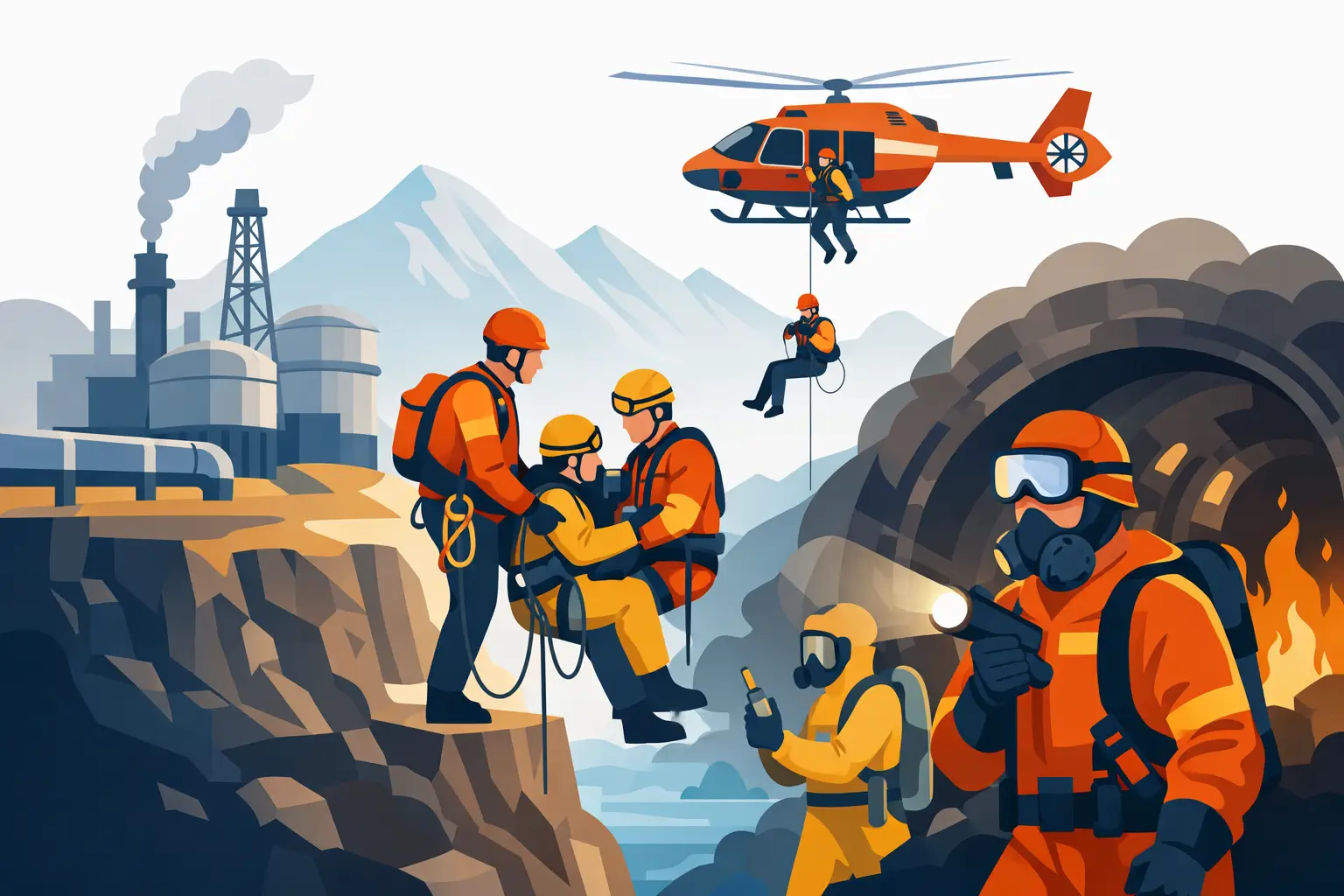 Rescue team inhuren voor risicovolle locaties
